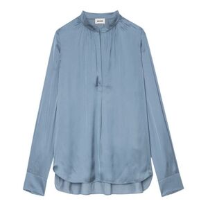 Zadig & Voltaire | Tink Satin Long Sleeve Flowy Blouse Size Medium